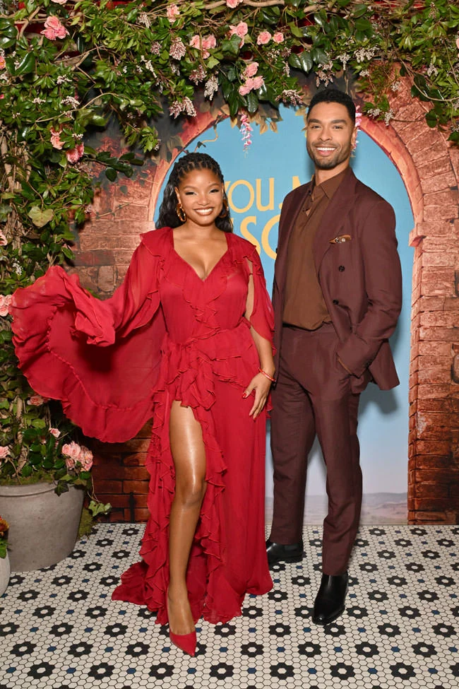 Halle Bailey and Regé-Jean Page at the YOU, ME & TUSCANY New York Special Event
