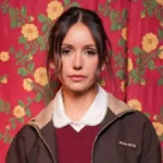 Nina Dobrev Showcases Playful Glamour in a Christian Cowan Velvet Micro Minidress Featuring a Strategic Neckline Cutout