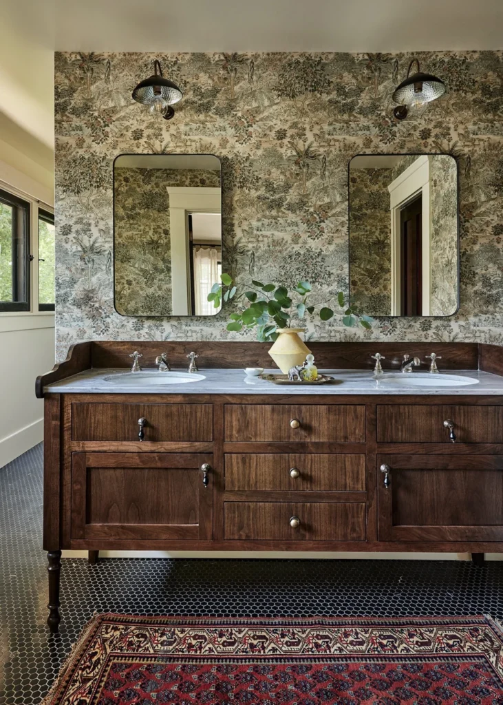 The Best Double Sink Bathroom Vanities Are Sculptural Centerpieces