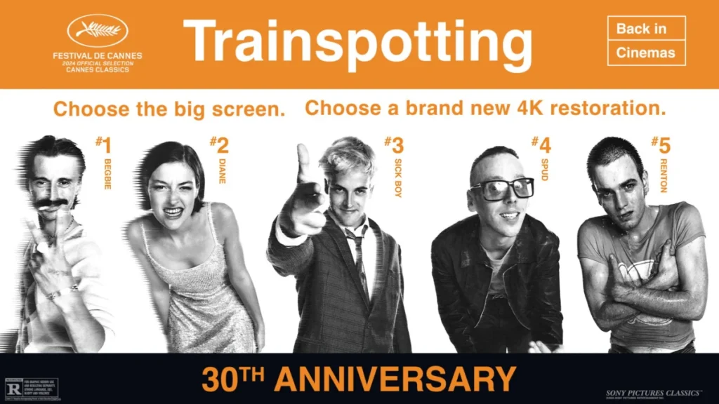 Trainspotting 30th Anniversary 4K Restoration and Theatrical Re-Release