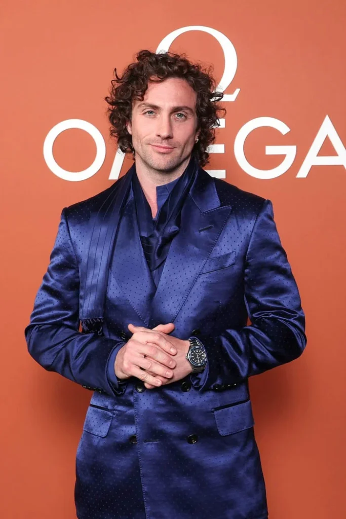Aaron Taylor-Johnson in Tom Ford at the Omega Seamaster Planet Ocean Event in London.