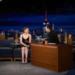 IMPERFECT WOMEN Star Kate Mara in David Koma on THE TONIGHT SHOW STARRING JIMMY FALLON