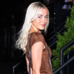 Livvy Dunne’s plunging dress with a really high slit has all eyes on her