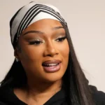 Megan Thee Stallion Redefines Business Attire in a Plunging Pinstriped Suit for Entrepreneur Magazine