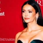 Nina Dobrev Puts on a Leggy Display in a Risqué Plunging Dress