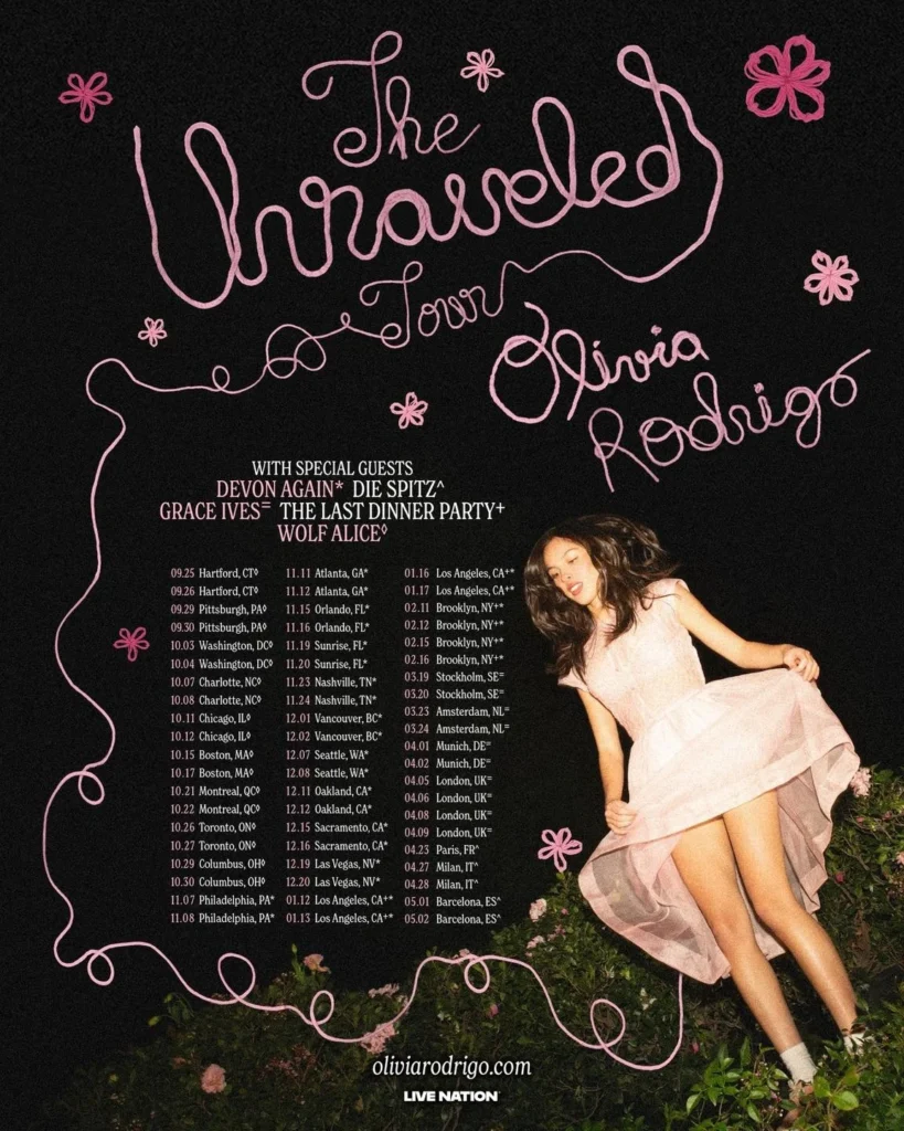 Olivia Rodrigo’s ‘The Unraveled Tour’: How to Get Tickets