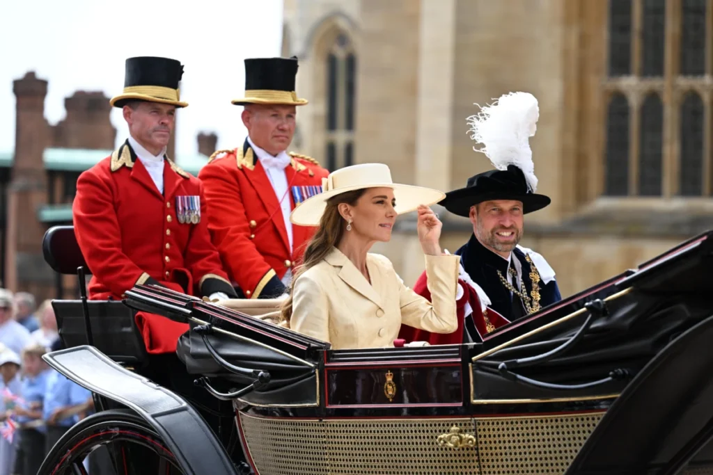 Catherine Princess of Wales at the Royal Order of the Garter Service.