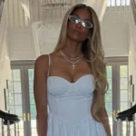 Ciara Captivates at Michael Rubin’s Annual White Party in a Bespoke Micro Minidress and Statement Accessories