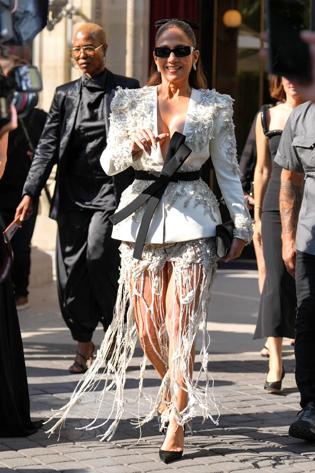 Paris Fashion Week Front Row: Jennifer Lopez at the Zuhair Murad Couture Fashion Show