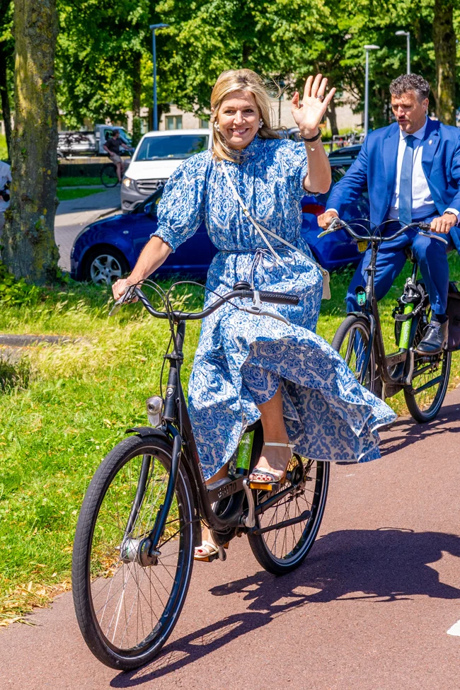 Queen Máxima of the Netherlands on a Working Visit to Amsterdam in Zimmermann