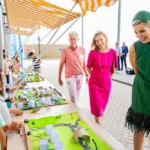 Queen Máxima of the Netherlands Opens Battery Park in Natan