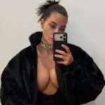 Kim Kardashian shows off her famous curves in plunging Ludovic de Saint Sernin bra at SKIMS after-party