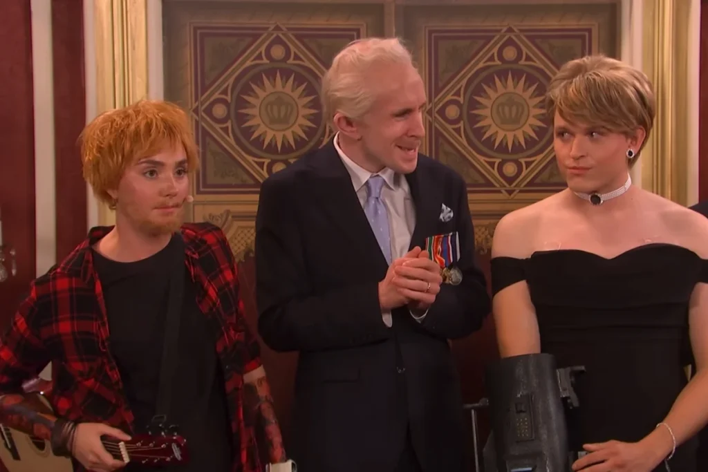 SNL UK Parodies Ed Sheeran and AI Princess Diana Amid Macklemore Tour Controversy