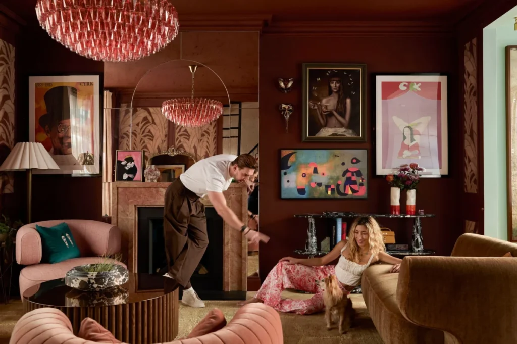 Inside the Vibrant West London Victorian Home of Actors Dichen Lachman and Maximilian Osinski