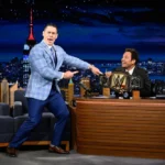 John Cena Trades Villainous Flair for Retro Game Show Chic During Late-Night Promo Tour for Matchbox: The Movie