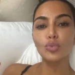 Kim Kardashian’s plunging Ludovic de Saint Sernin x SKIMS dress goes fully see-through down below