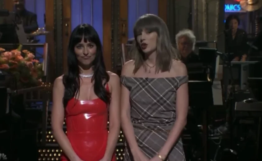 Taylor Swift Surprises Saturday Night Live Viewers With Cameo During Dakota Johnson Monologue